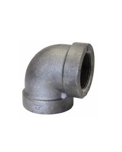Anvil 0310502406 90° Elbow: Malleable Iron, 4 in x 4 in Pipe Size, Female NPT x Female NPT, Class 300