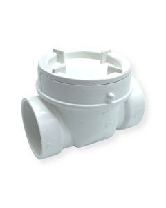 Walrich 0417402  2" PVC Backwater Valve in White