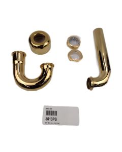Brasstech 3013/24, 1-1/2" P-Trap Kit in Polished Gold - PVD