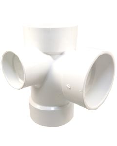 PVC DWV Side Inlet TY 3" x 3" x 3" x 2" x 2" pvc dwv hub side inlet ty 3x3x2x2  (10)