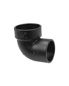 ABS Fitting LN302-015S 1-1/2" Elbow Street 90° Short Turn (Hub × Spg)