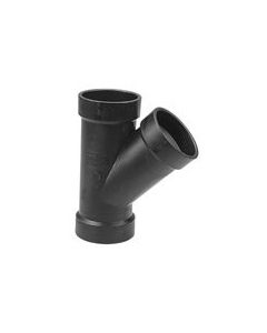 ABS Fitting LN601-337L 3" × 3" × 1-1/2" Wye Reducing 45° (Hub × Hub × Hub)