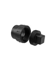 ABS Fitting LN105X-015 1-1/2" Adapter Cleanout with Plug