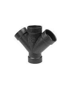 ABS Fitting LN611-040 4" Double Wye 45° (All Hub)