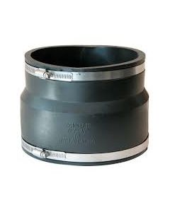 Rubber Coupling Clay to Cast Iron, PVC, or Copper 6" 6 fernco cplg ds02-66 clay x ci