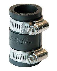 Rubber Coupling PVC to Cast Iron (or Cast Iron to PVC) 3/4"
