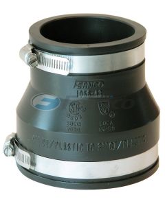 Rubber Coupling PVC to Cast Iron (or Cast Iron to PVC) 4" 4 fernco cplg 1056-442 8 long