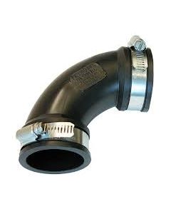 Rubber Quik Elbow 90 Clay, Plastic, Steel, Copper or Lead 4"