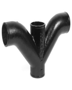 No Hub Cast Iron Cross Long Turn TY 4"