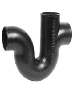No Hub Cast Iron Single Vent Running Trap 4"