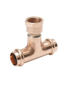 Mueller PF 02729  4" x 4" x 3/4" Press P x P x FPT Reducing Tee