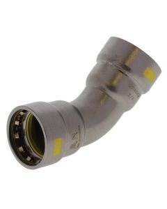 Nibco 2043100HPC 1 1/4 inch Carbon Steel Press 45 degree Elbow HBNR Seal for Gas