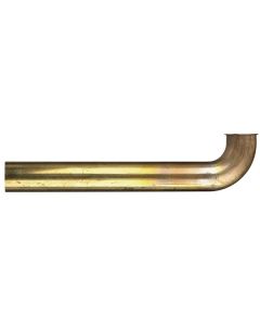 Tubular Rough Brass 22 Gauge Quick Waste Bend 1 1/2" x 12"