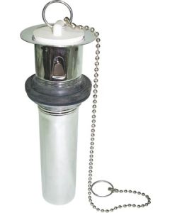 Tubular Chrome Plated 22 Gauge PO Plug 1 1/4" x 12"