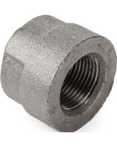 Black Malleable Extra Heavy Cap 1 1/4"