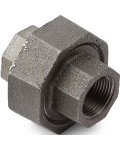 Black Malleable Extra Heavy Union 1 1/2"