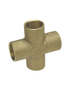 Nibco B271450, 735 1-1/4" C x C x C x C Bronze Cross Tee