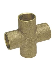 Nibco B271900 1-1/2" Pressure Fitting, C x C x C x C Cast Copper Pipe Cross