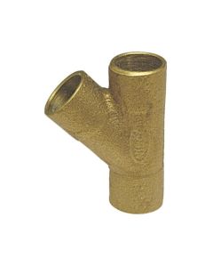 Nibco B345750, 749 1-1/2" C x C x C 45° Cast Bronze Solder Pressure Wye