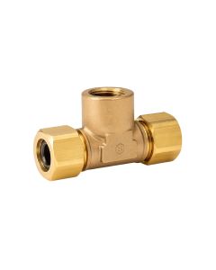 OmegaFlex TracPipe FGP-T1000-1000 AutoFlare® 1" X 1" Female Brass NPT Tee