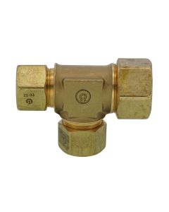OmegaFlex TracPipe FGP-TF1000-T500 AutoFlare® 1" X 1" X 1/2" Brass Reducing Tee