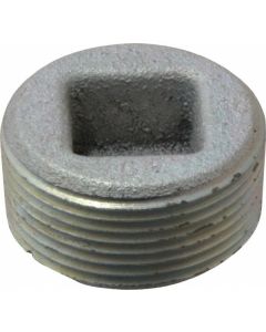 Black Cast Iron Countersunk Plug 1 1/2"