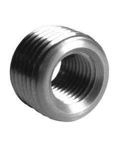 1 1/2" x 1 1/4" Black Malleable Cast Iron Face Bushing