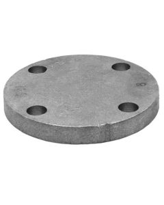 Black Cast Iron Flanged Blind Flange 3"