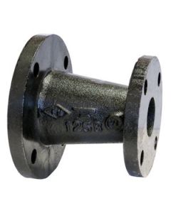 Black Cast Iron Flanged Concentric Reducer 2" x 1 1/2"