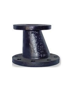 Black Cast Iron Flanged Eccentric Reducer 4" x 3"