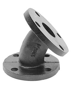 Black Cast Iron Flanged Elbow 45 3"