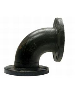 Black Cast Iron Flanged Elbow 90 6"