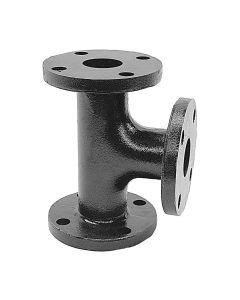 Black Cast Iron Flanged Extra Heavy Flanged Tee 1 1/4"