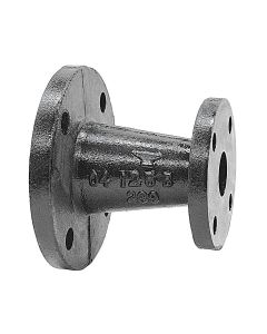 Black Cast Iron Flanged Reducer 6" x 3"