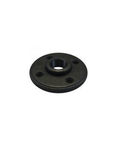 1 1/2" Black Malleable Floor Flange