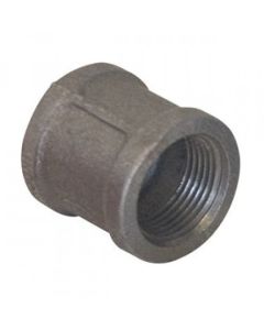 1 1/2" Black Malleable Coupling Right and Left