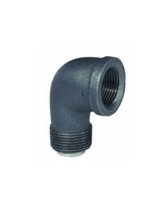 1 1/2" Black Malleable Elbow 90° Street