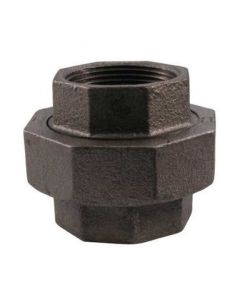 1 1/2" Black Malleable Union