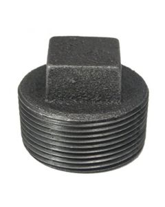 Black Malleable Extra Heavy Plug 1 1/2"