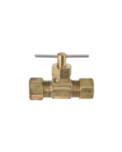 Brass Compression Needle Valve 1/4"