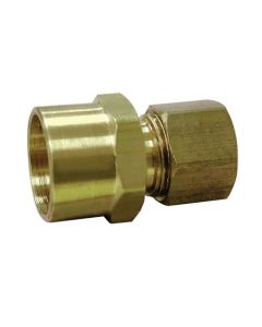 Brass Compression x Copper Adapter 3/8" x 1/2"