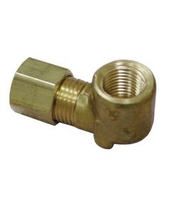 Brass Compression x Female Iron Pipe Elbow Adapter 1/2" x 1/4"