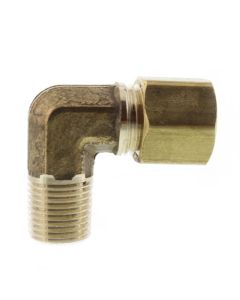 Brass Compression x Male Iron Pipe Elbow Adapter 1/2"