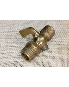 Brass Male Iron Pipe x Male Iron Pipe Petcock 1/4"