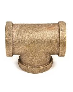 1 1/2" x 1 1/2" x 1 1/2" Brass Tee
