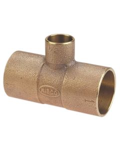 Cast Copper Tee C x C x C 1 1/4" x 1/2" x 1"