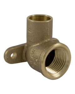 Cast Copper Drop Elbow 90 C x F 1/2" x 3/8"