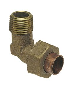 Cast Copper Union Elbow 90 C x M 3/4"