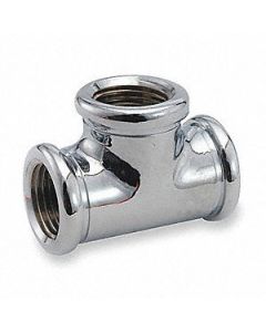 Chrome Plated Tee 1/2" x 1/2" x 1/2"