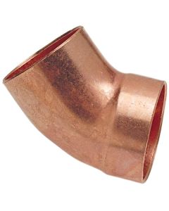 DWV Wrot Copper Ftg x C Elbow 45 1 1/2"
